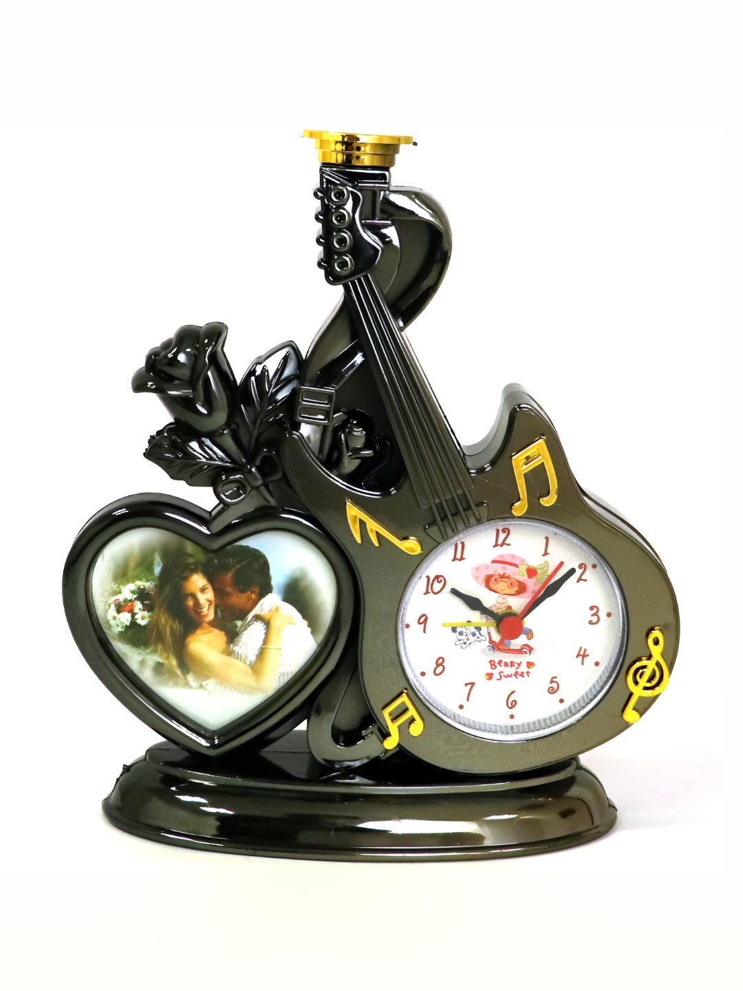 Sigaram Black 2 in 1 Photo Frame With Clock