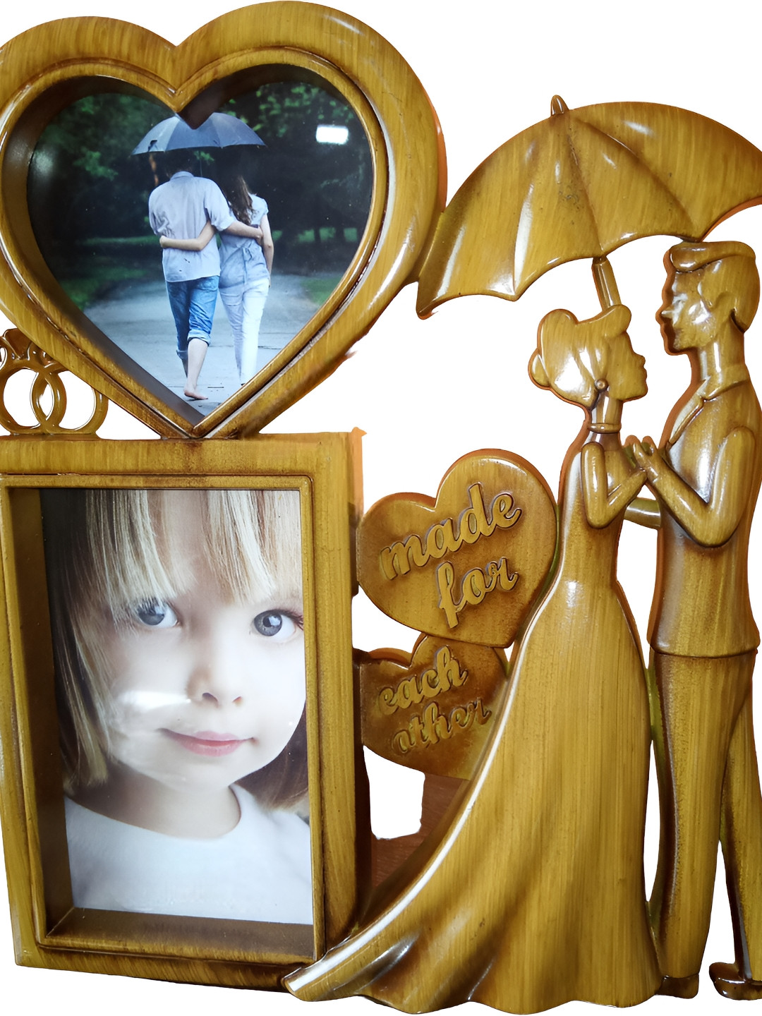 Sigaram Brown Wooden Table Photo Frame