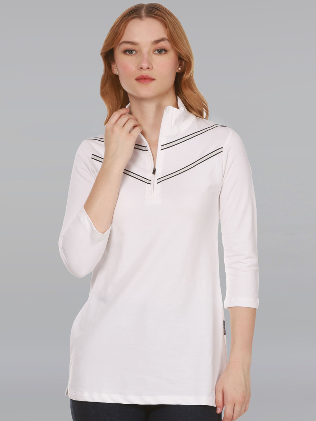 Dream of Glory Inc Lightweight Rapid-Dry Quarter Zip Sporty Pure Cotton Tailored Jacket