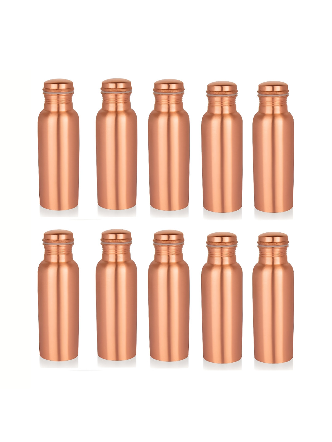 IMAGO Plain Solid Copper Spill Proof 10 Piece Water Bottle - 750ml