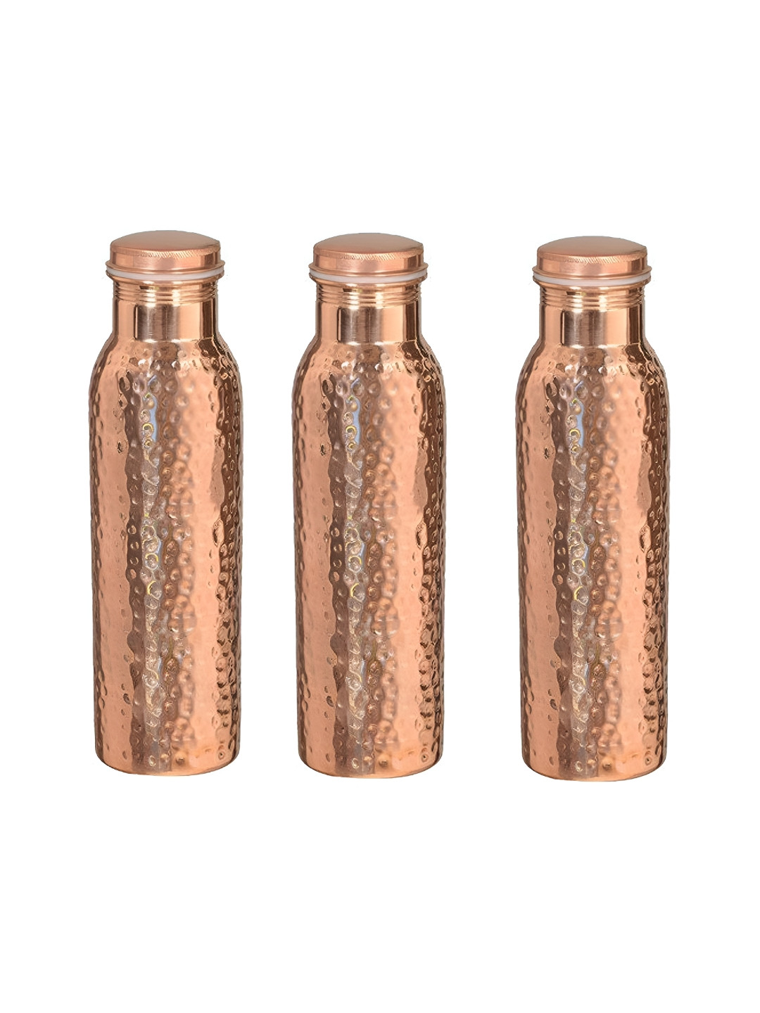 IMAGO hammered3 Copper Antimicrobial 3 Piece Water Bottle - 1L