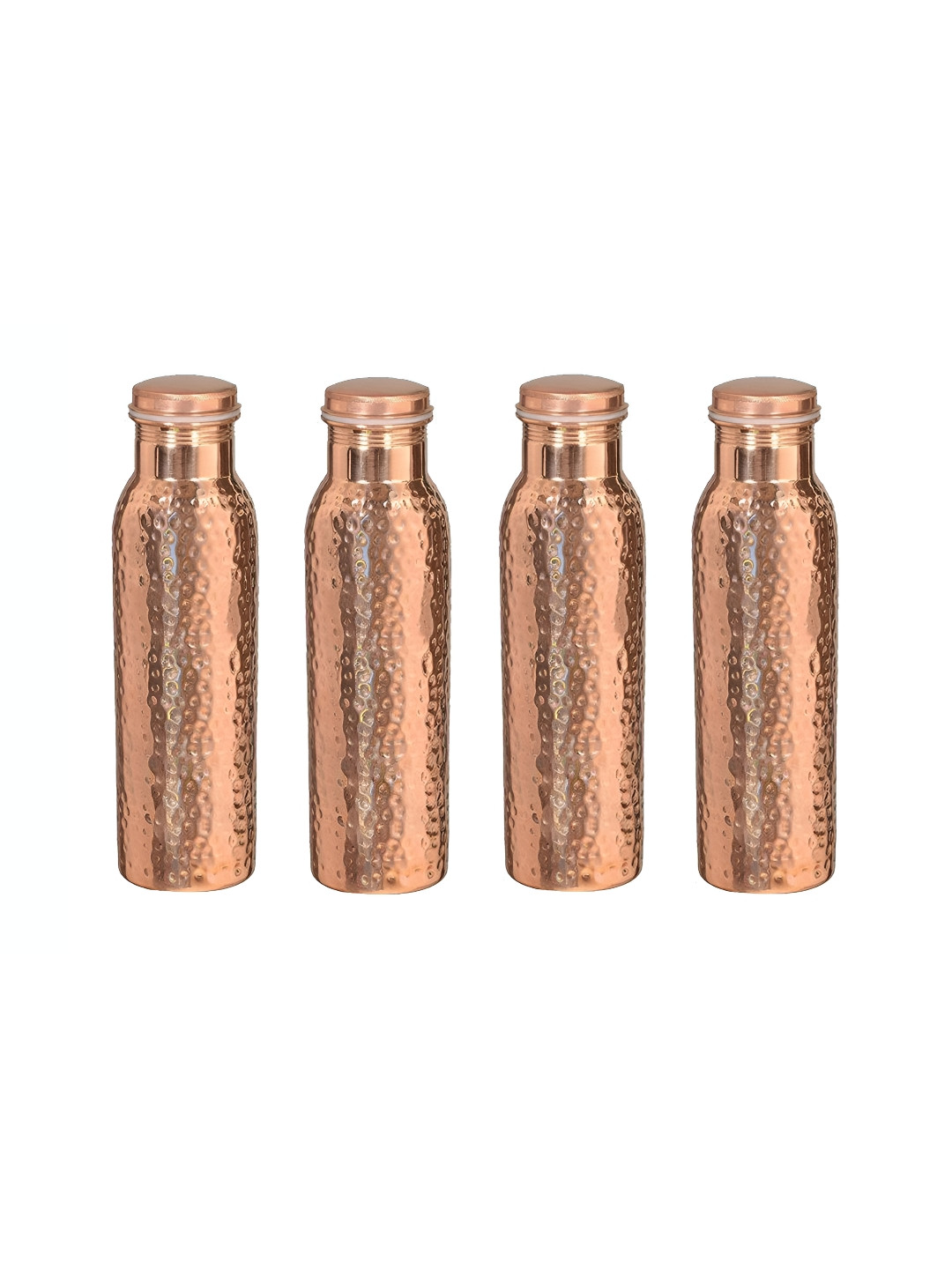 IMAGO hammered4 Solid Copper Antimicrobial 4 Piece Water Bottle - 1L