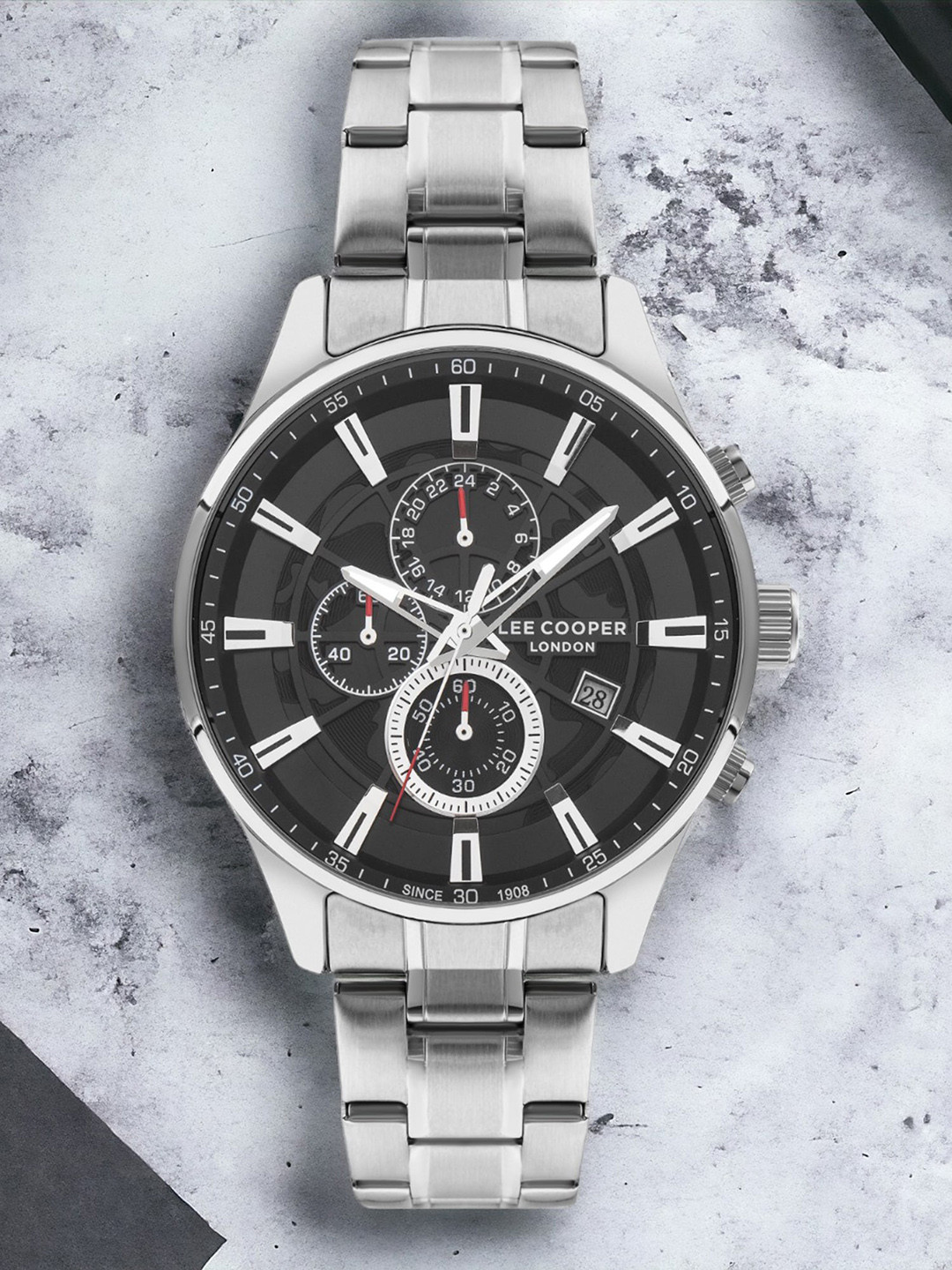 Lee Cooper Men Bracelet Style Straps Analogue Chronograph Watch LC07670.350