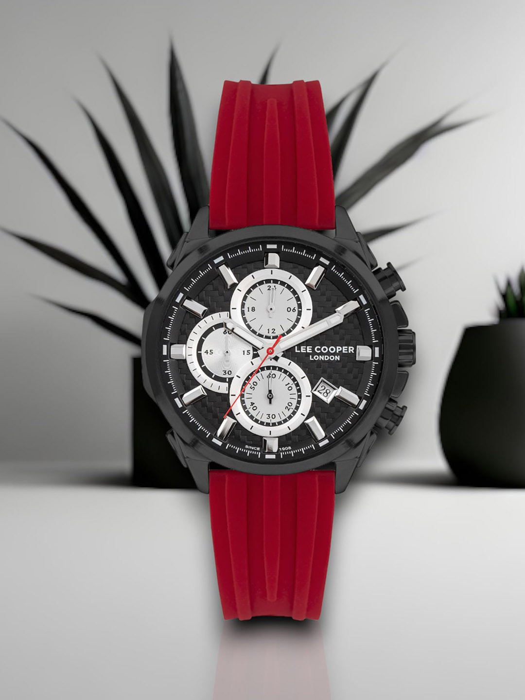 Lee Cooper Men Brass Dial Digital Chronograph Watch LC07253.658