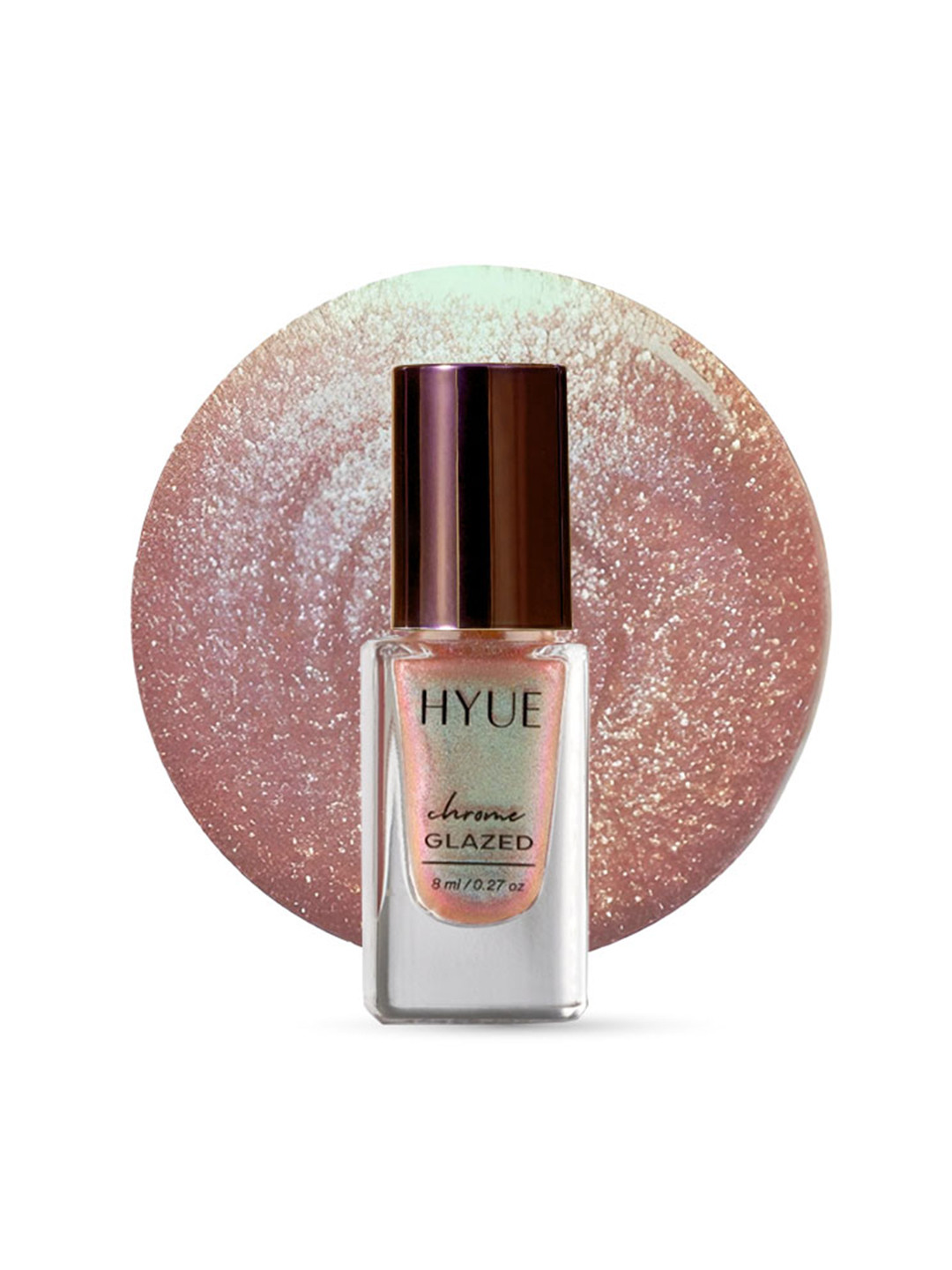 HYUE Chrome Glazed Nail Paint - Moosntone - Quick Dry and Chip Resistant with Jojobal Oil