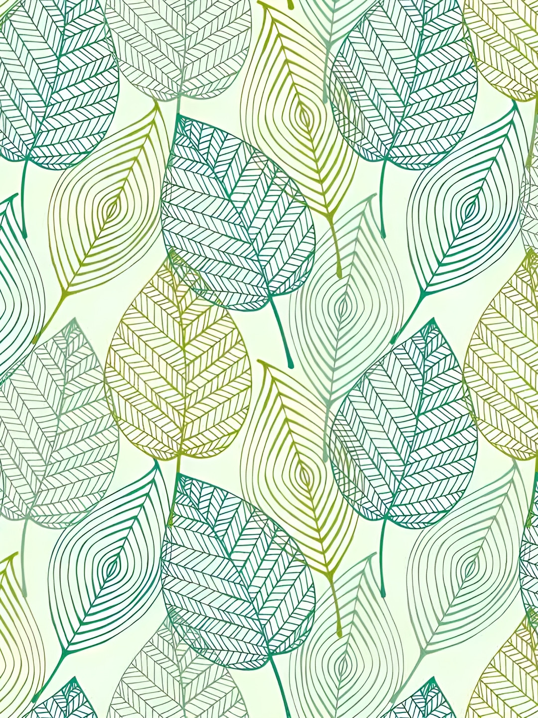 Wallpics Green & Teal Green Abstract Printed Self-Adhesive Wallpaper