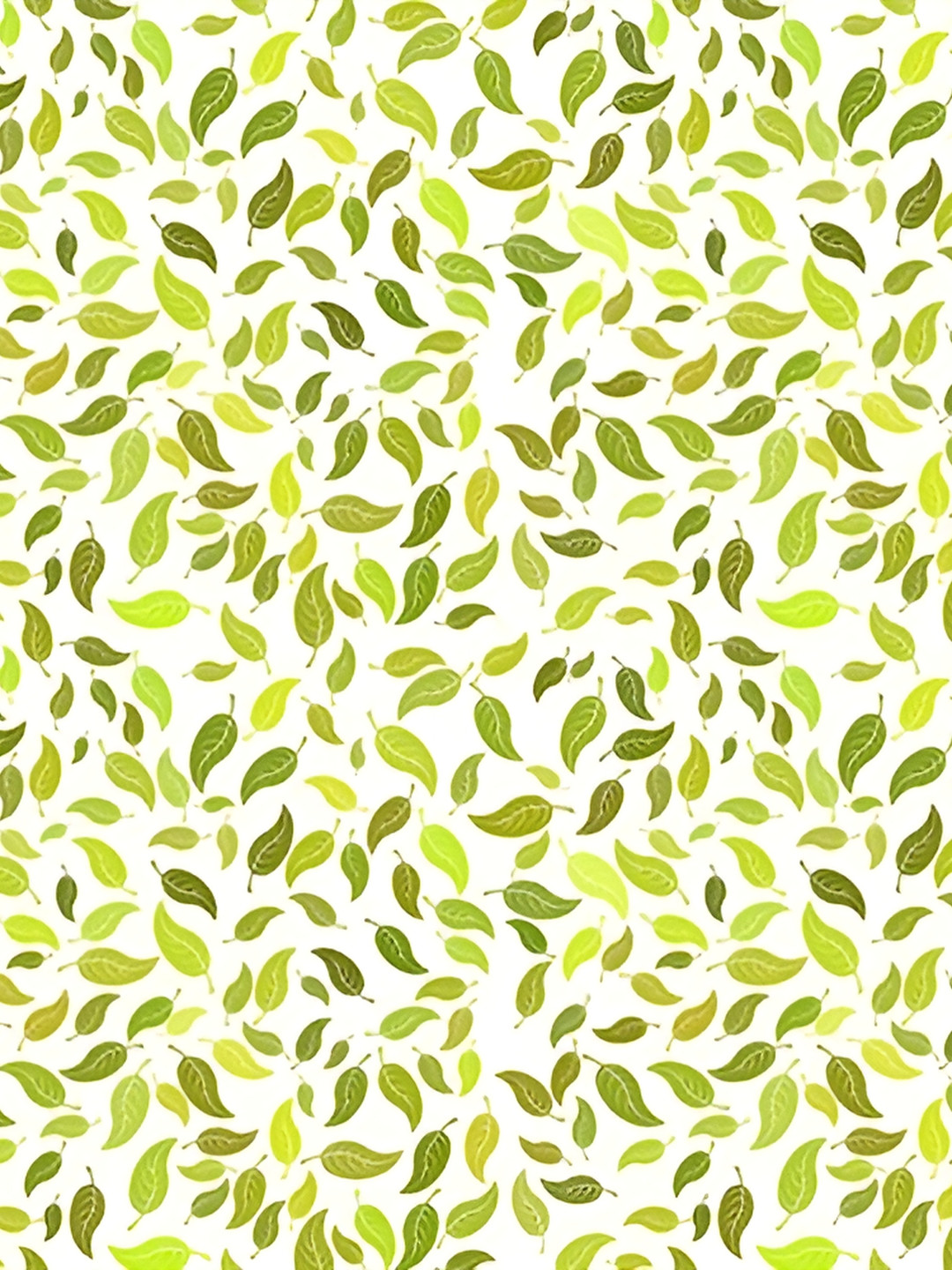 Wallpics White & Green Printed Wallpaper