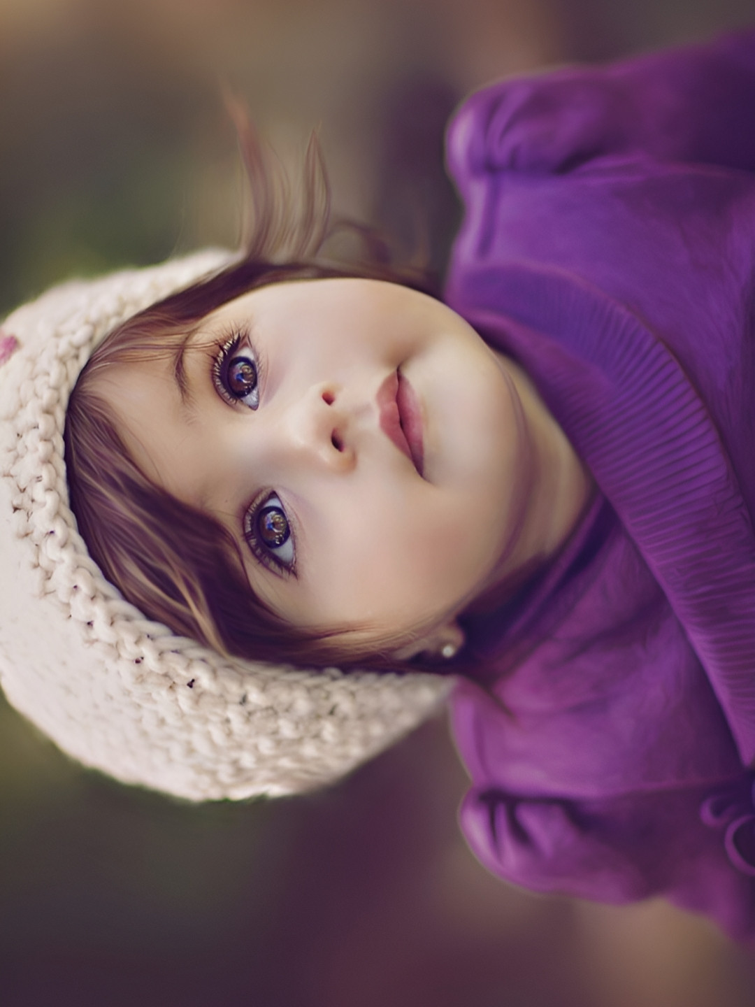 Wallpics Purple & Beige Printed Self-Adhesive Wallpaper