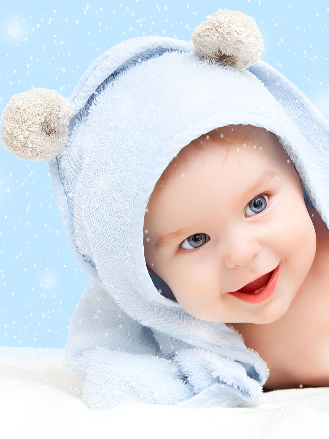 Wallpics Blue & Beige Children Printed Wallpaper