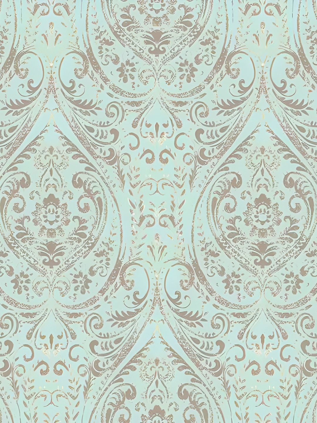 Wallpics Sea Green Printed Self-Adhesive Wallpaper