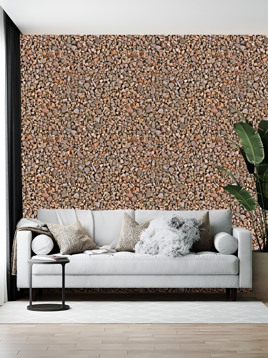 Wallpics Brown Decorative Printed Wallpaper