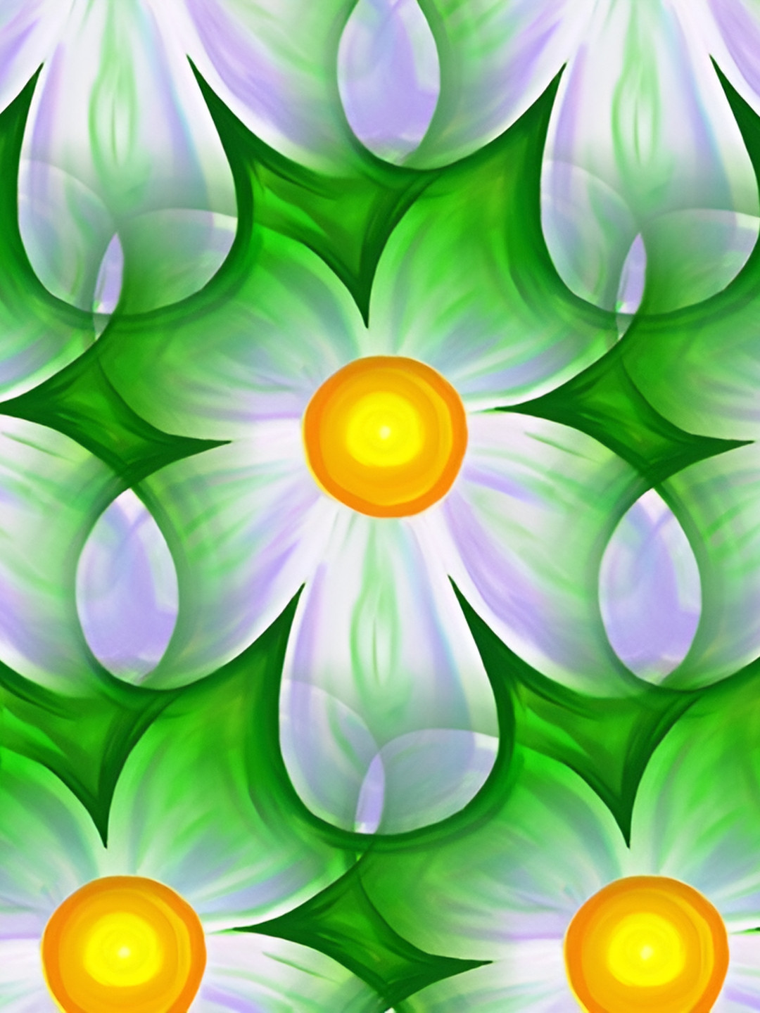 Wallpics Green & White Floral Printed Self Adhesive Wallpaper