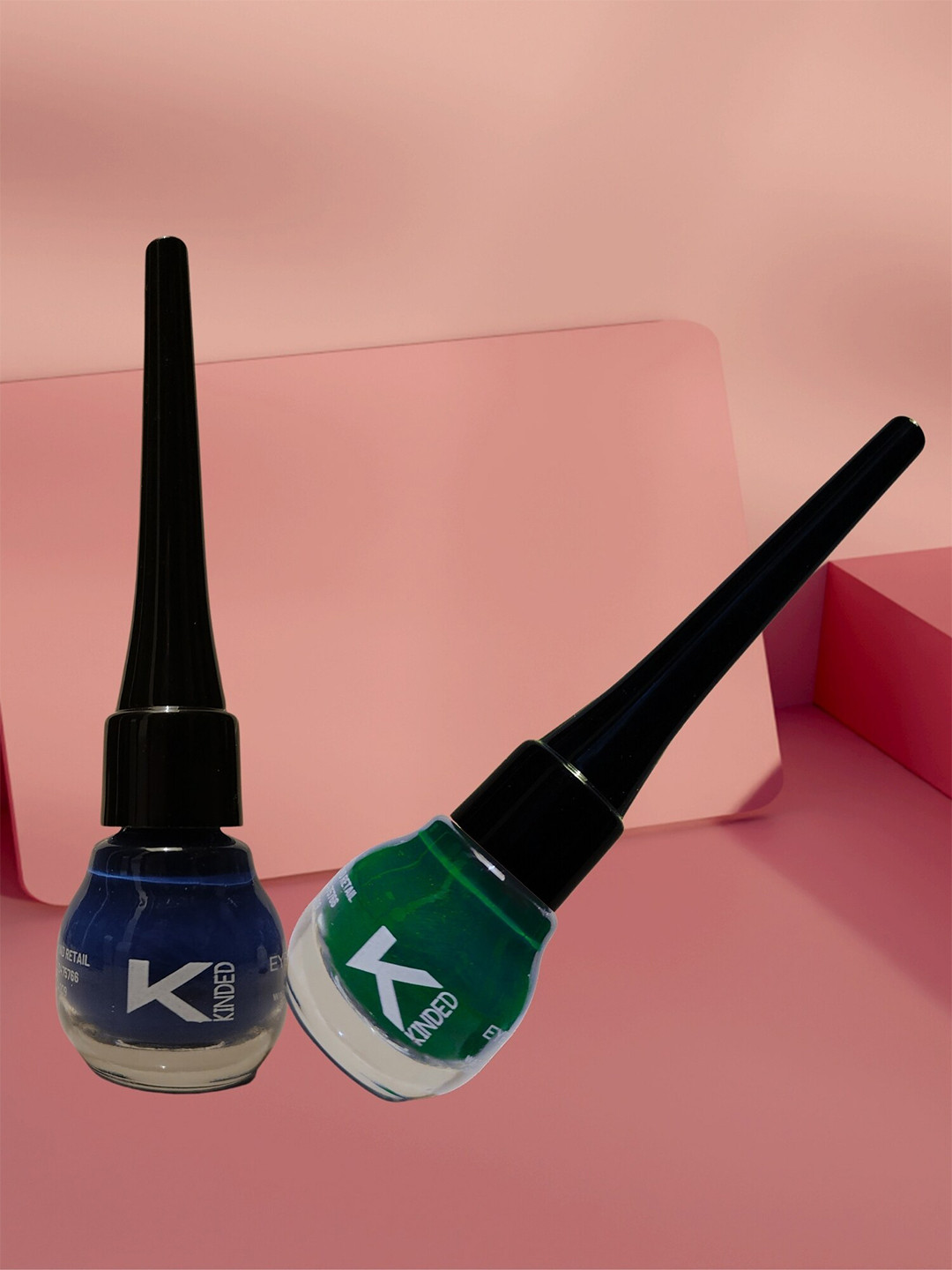 KINDED Set of 3 Waterproof Matte Liquid Eye Liner 5 ml each - Royal Blue & Dapper Green