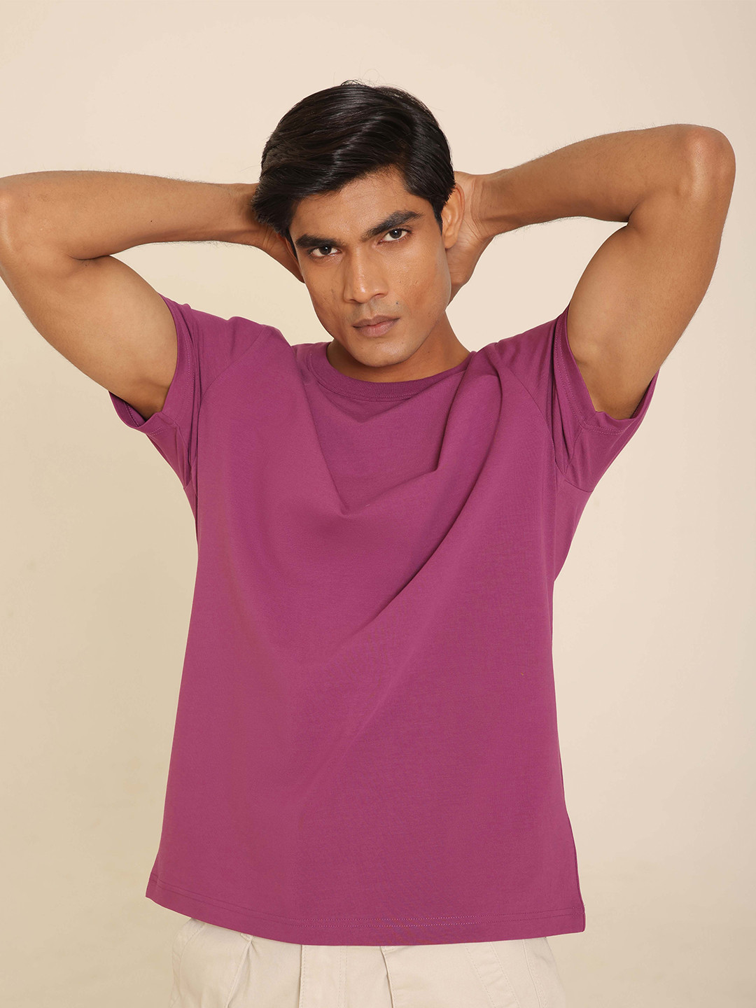 SUBTRACT Round Neck 4-Way Stretch T-shirt
