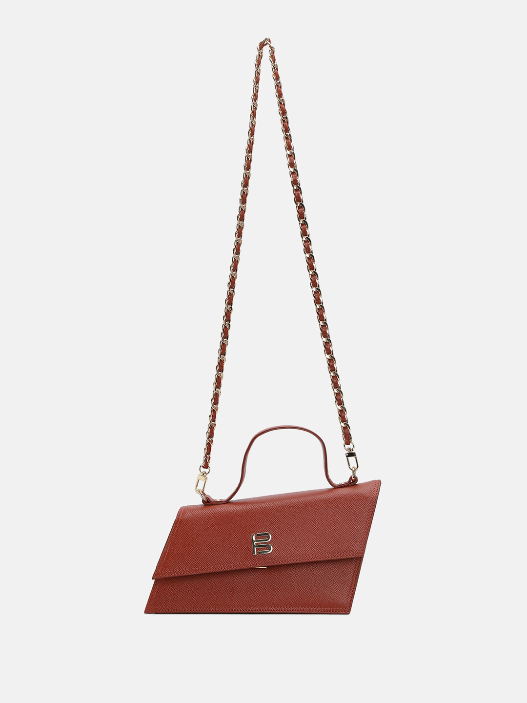 BAGATT Sparone Textured Leather Structured Satchel Bag