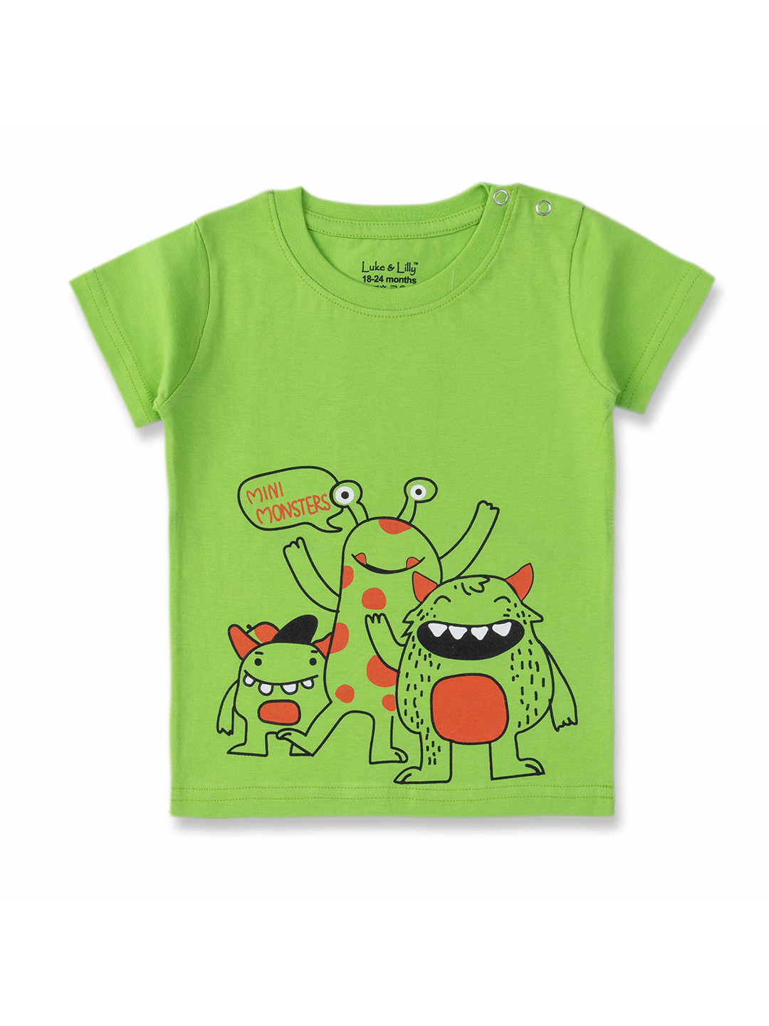 Luke & Lilly Infant Boys Graphic Printed Pure Cotton T-Shirt