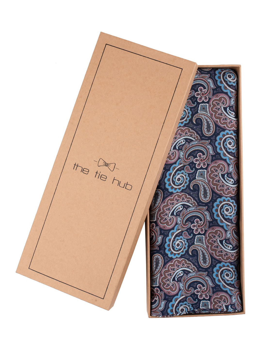 The Tie Hub Men Paisley Printed Silk Scarf
