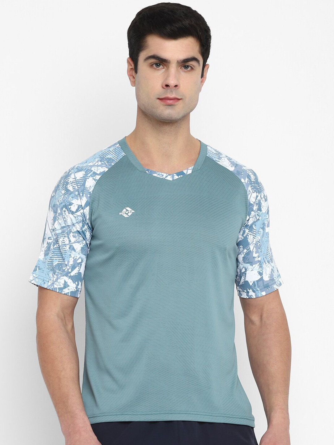 NIVIA Abstract Printed Moisture Wicking T-shirt