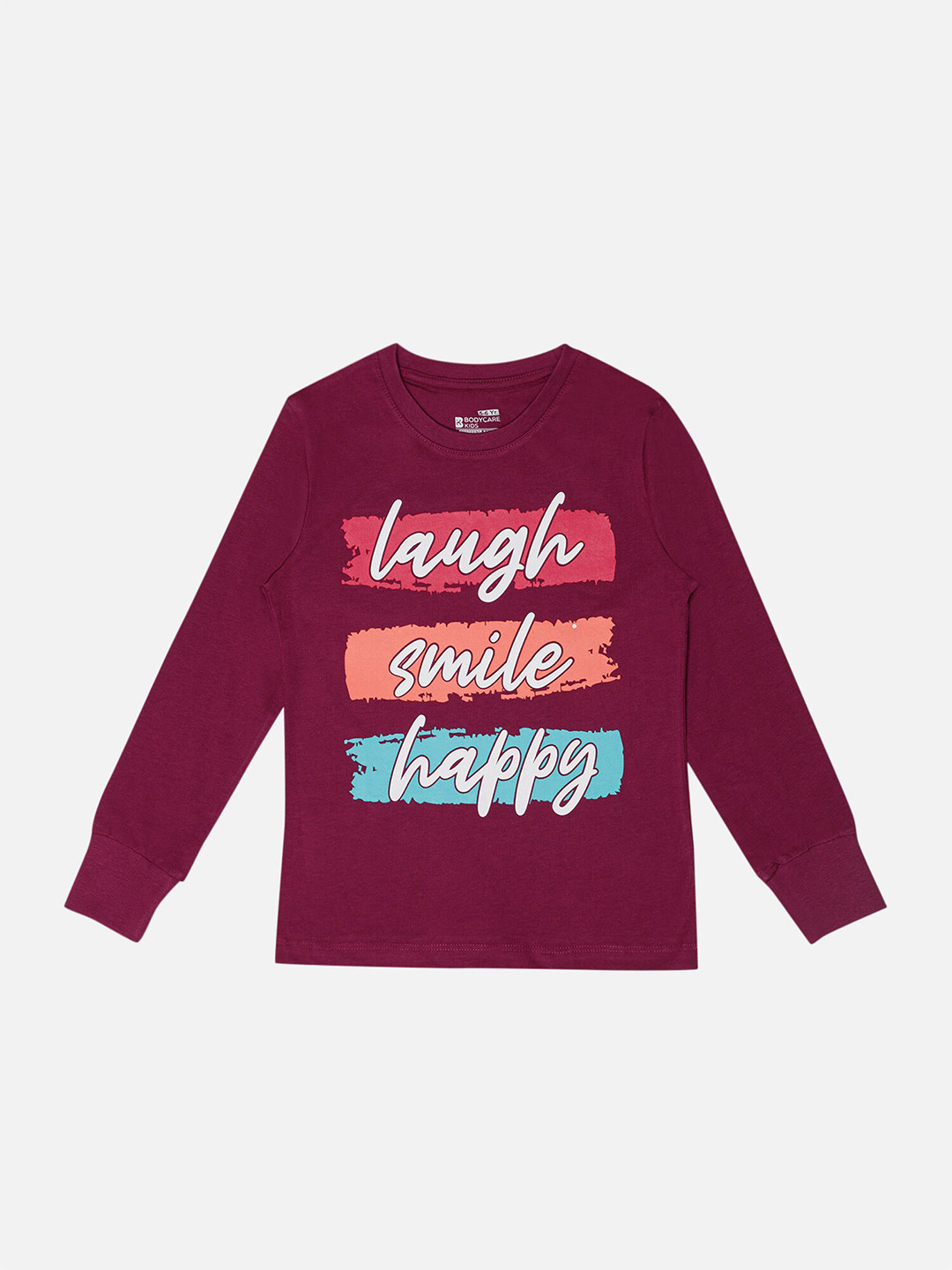 Bodycare Girls Typography Printed Cotton T-shirt