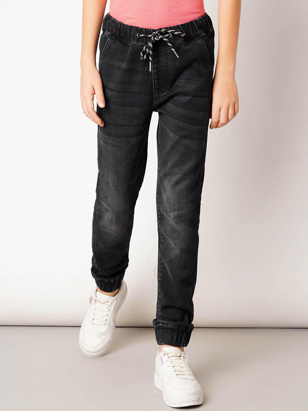 Jack & Jones Junior Boys Jean Jogger Dark Shade Light Fade Clean Look Stretchable Jeans