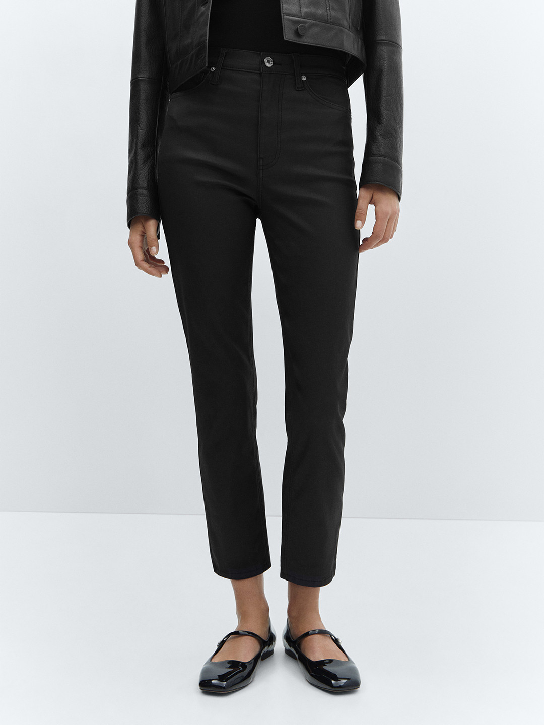 MANGO Women Slim Fit Stretchable Cropped Jeans