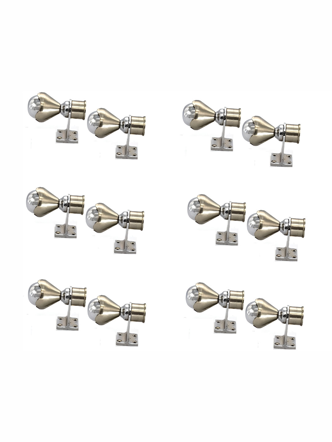 Rab Grey 12 Pieces Rod Rail Metal Bracket