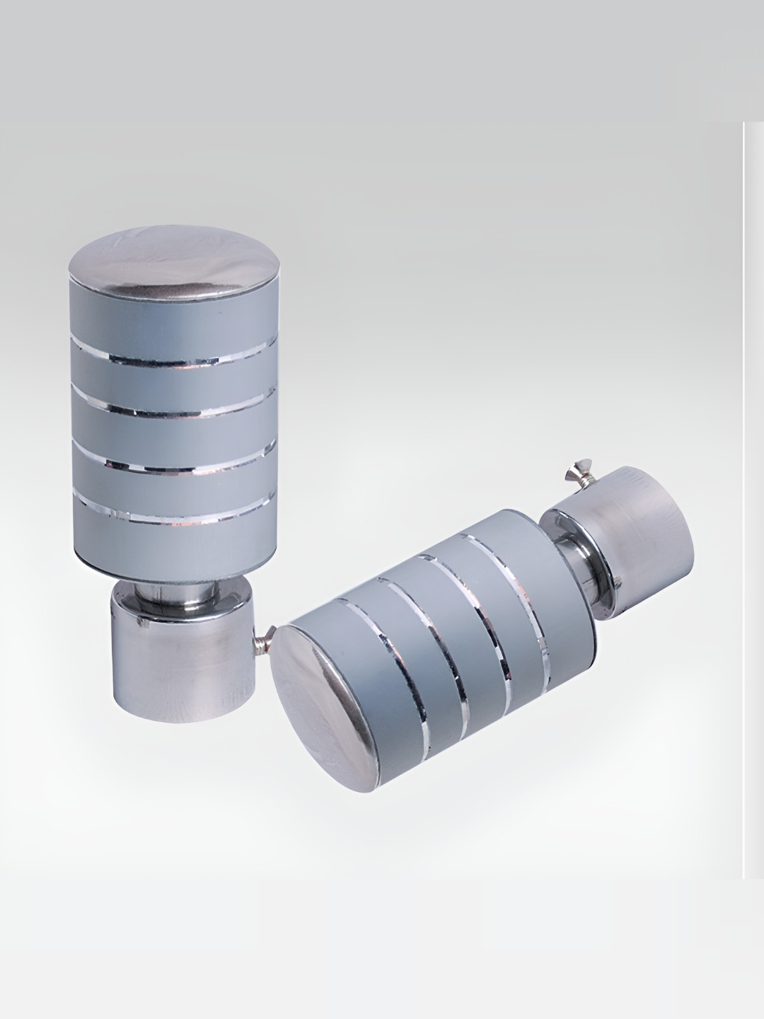 Rab 2 Pieces Grey Rust Proof Rod Rail Bracket