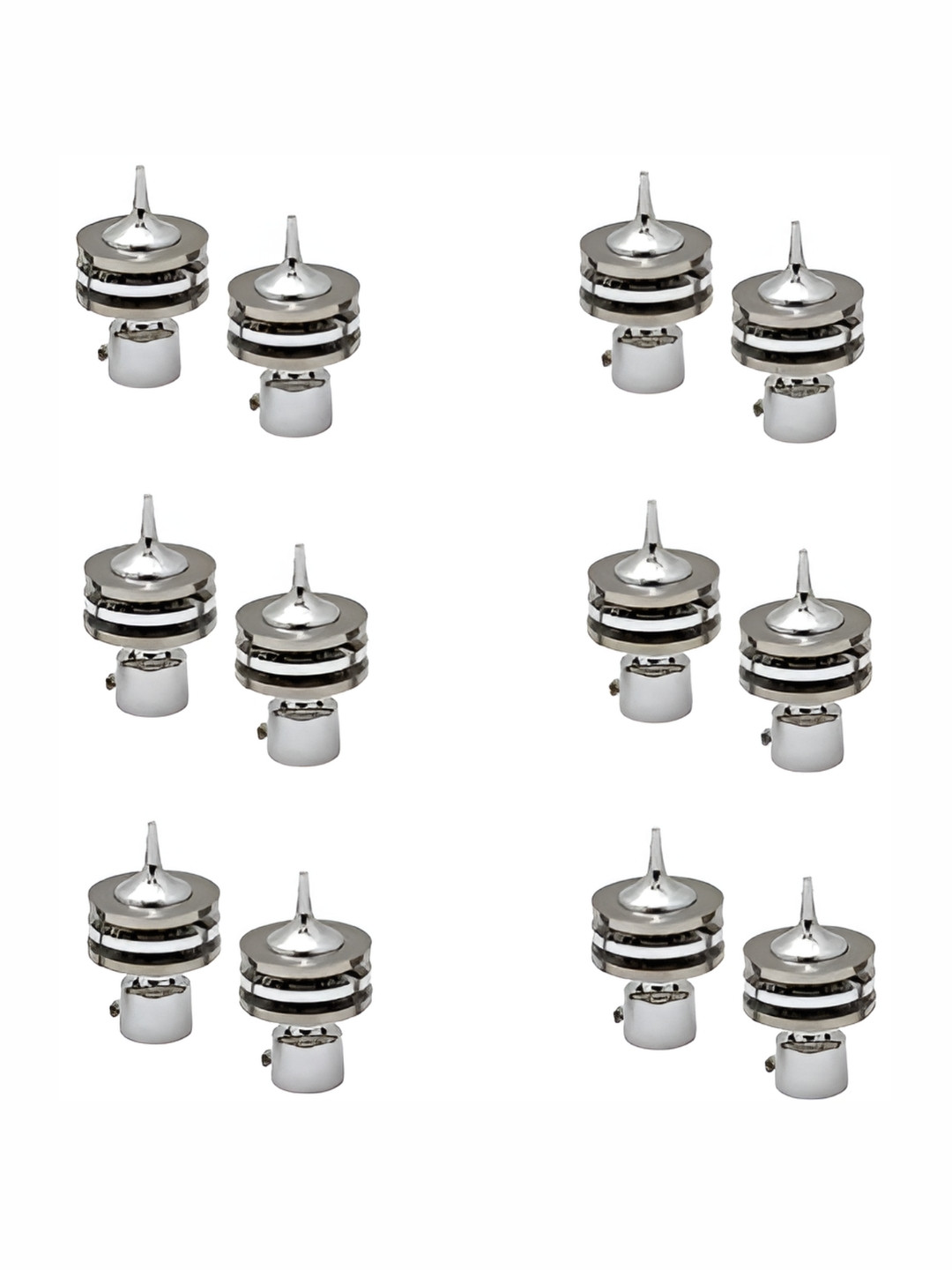 Rab Grey 12 Pieces Rod Rail Bracket