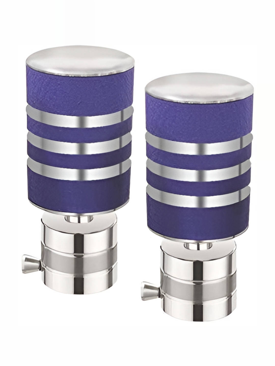 Rab Purple & Silver Toned 2 Pieces Rust Proof Rod Rail Bracket