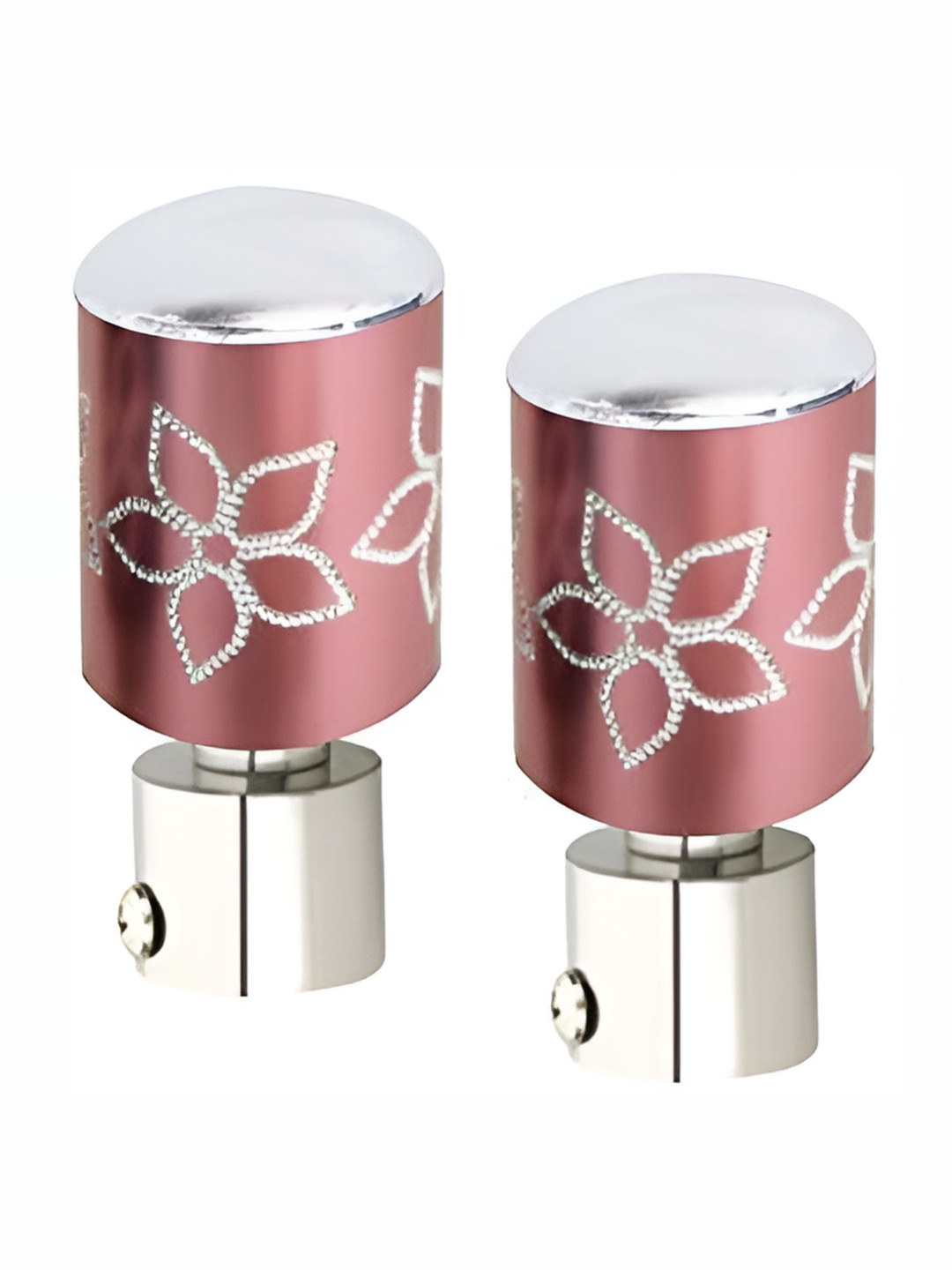 Rab Pink 2 Pcs Stainless Steel Rod Rail Brackets