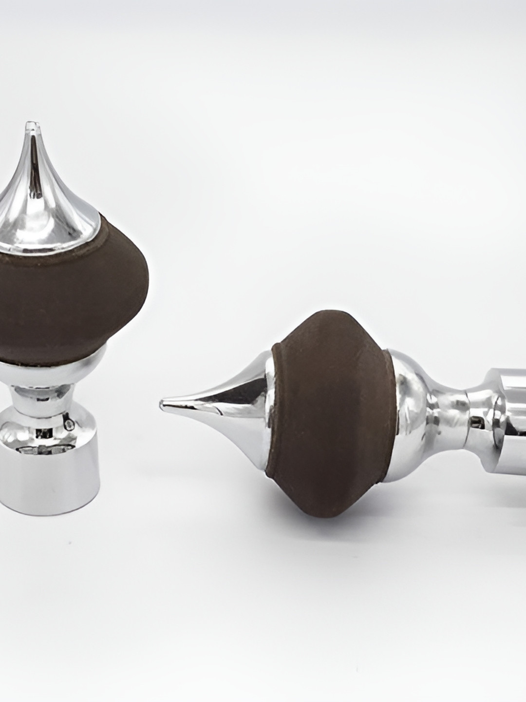 Rab Brown 2 Pcs Rod Rail Brackets With Hooks