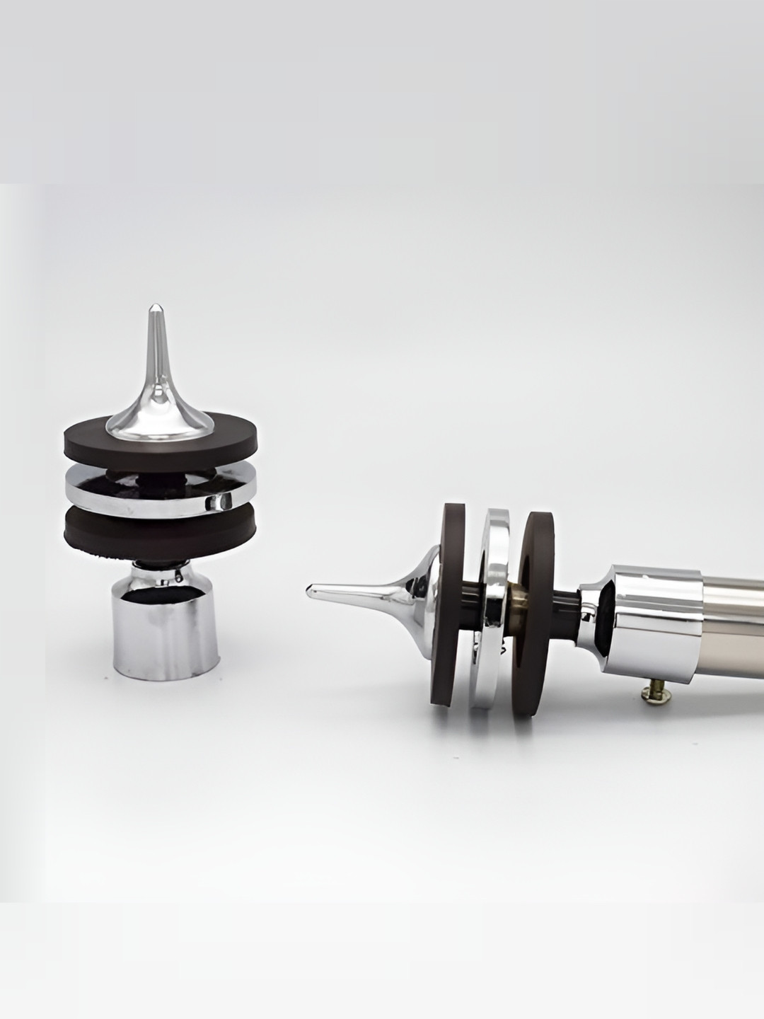 Rab Black & Silver Toned Metal 4 Pieces Rod Rail Brackets With Hooks