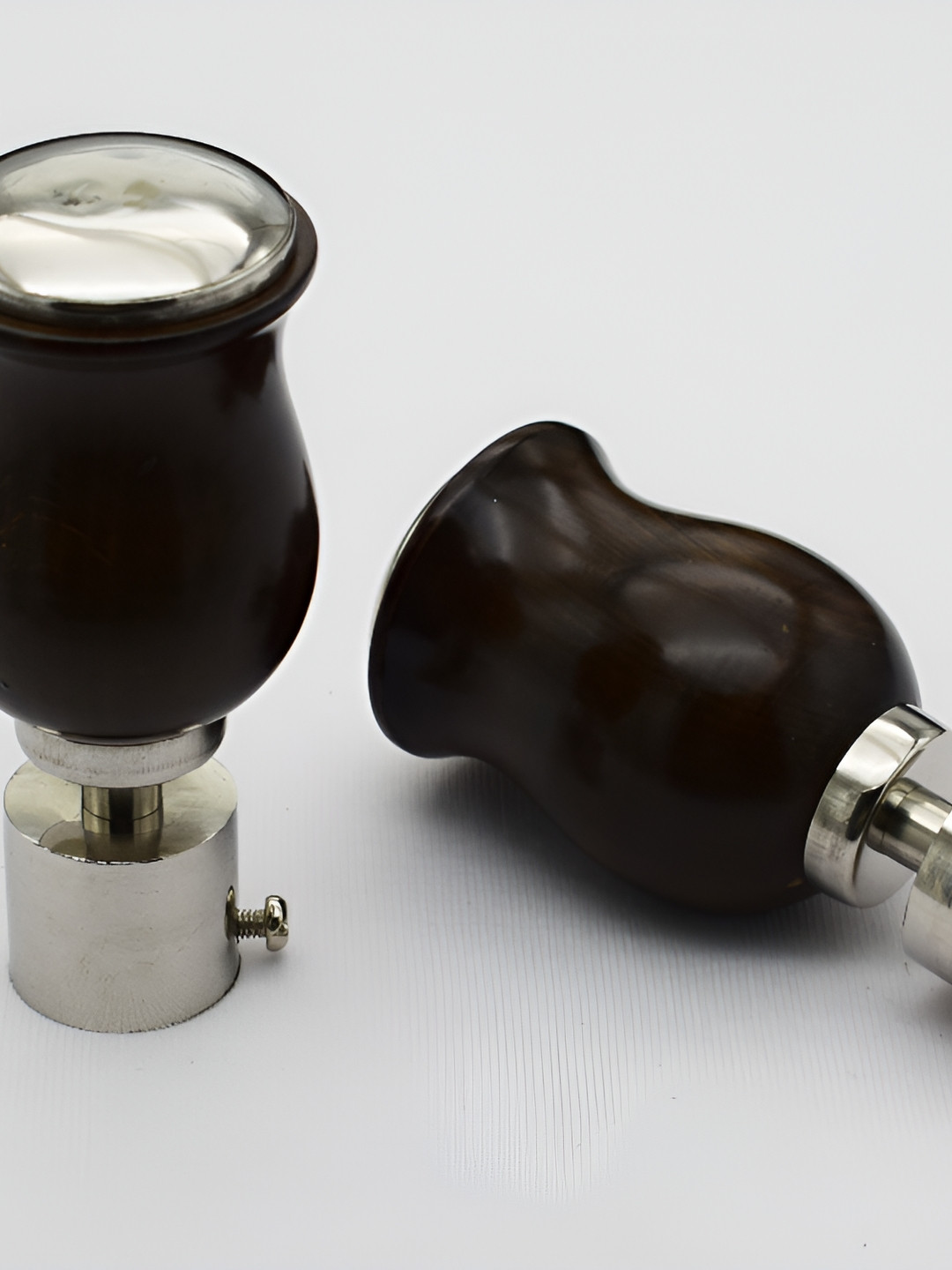 Rab Brown 2 Pieces Rust-Proof Rod Rail Brackets