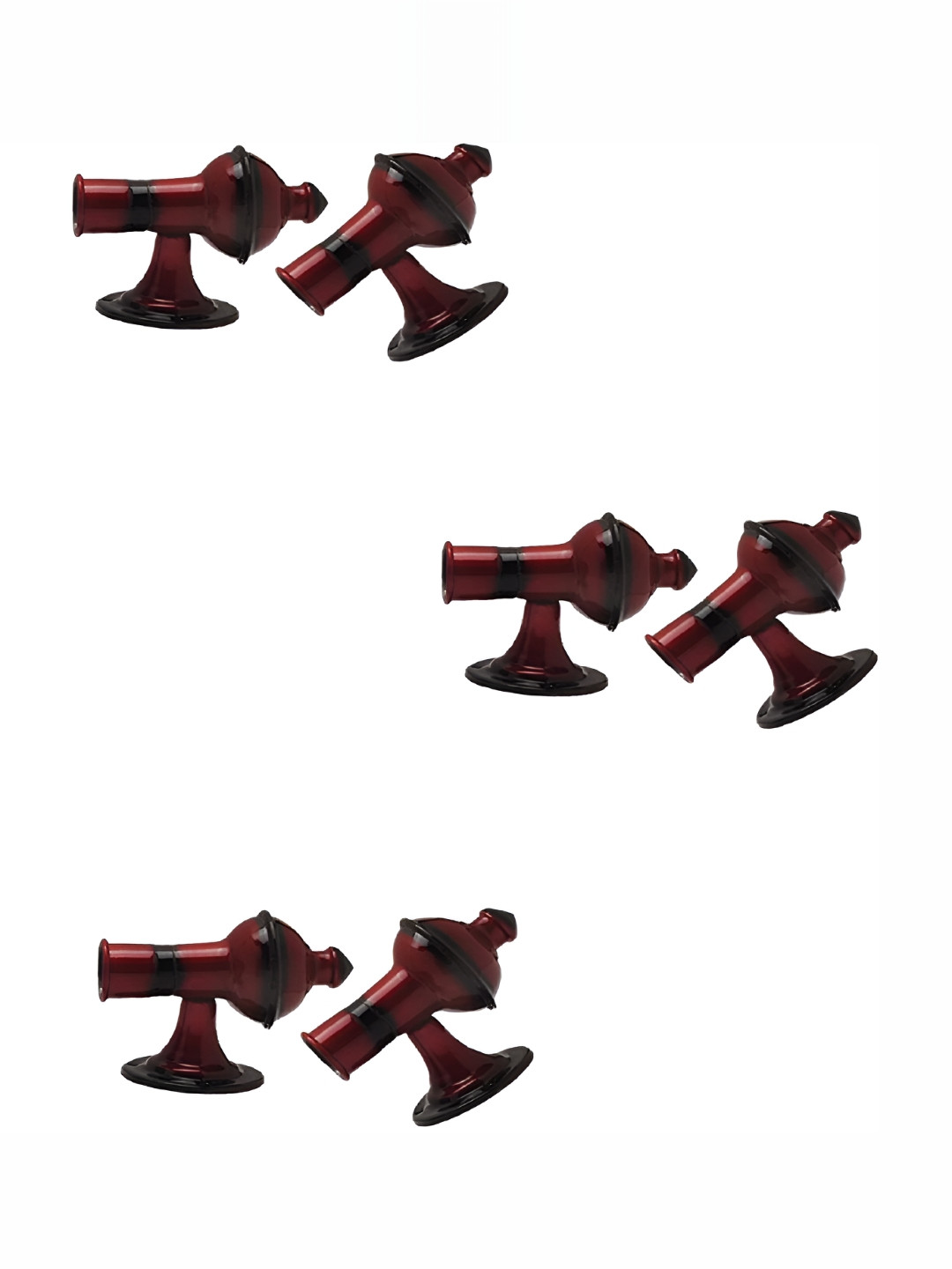 Rab Red 6 Pieces Rod Rail Brackets