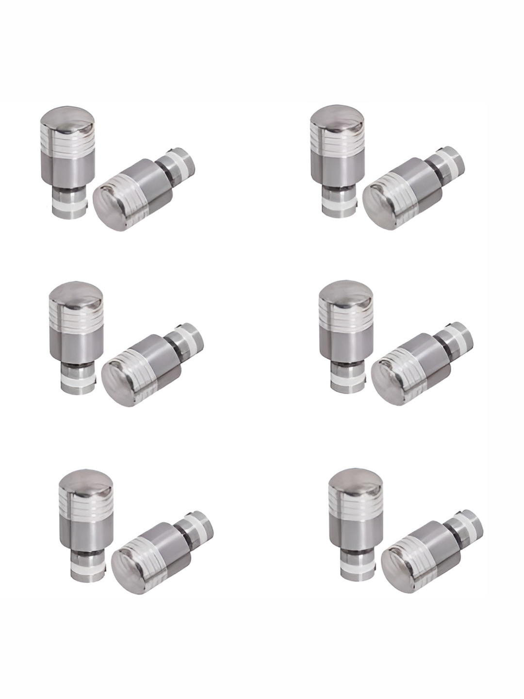 Rab Silver Toned 24 Pieces Stainless Steel Brackets With Hooks