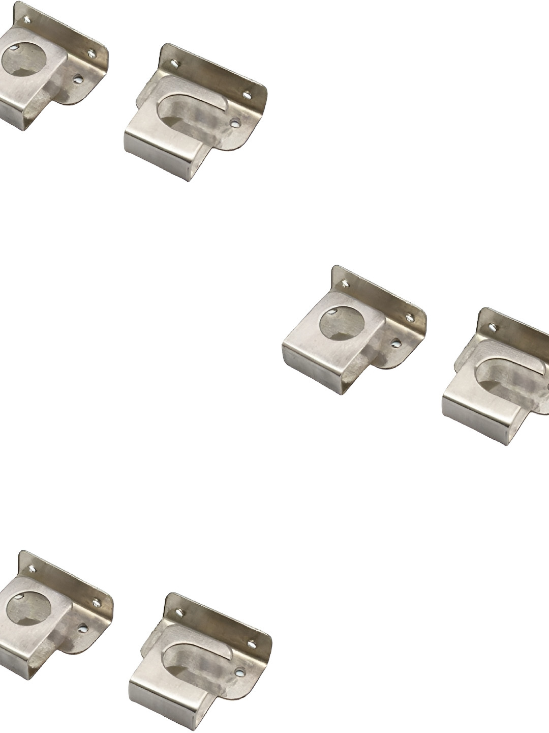 Rab 6 Pieces Stainless Steel Rod Rail Brackets