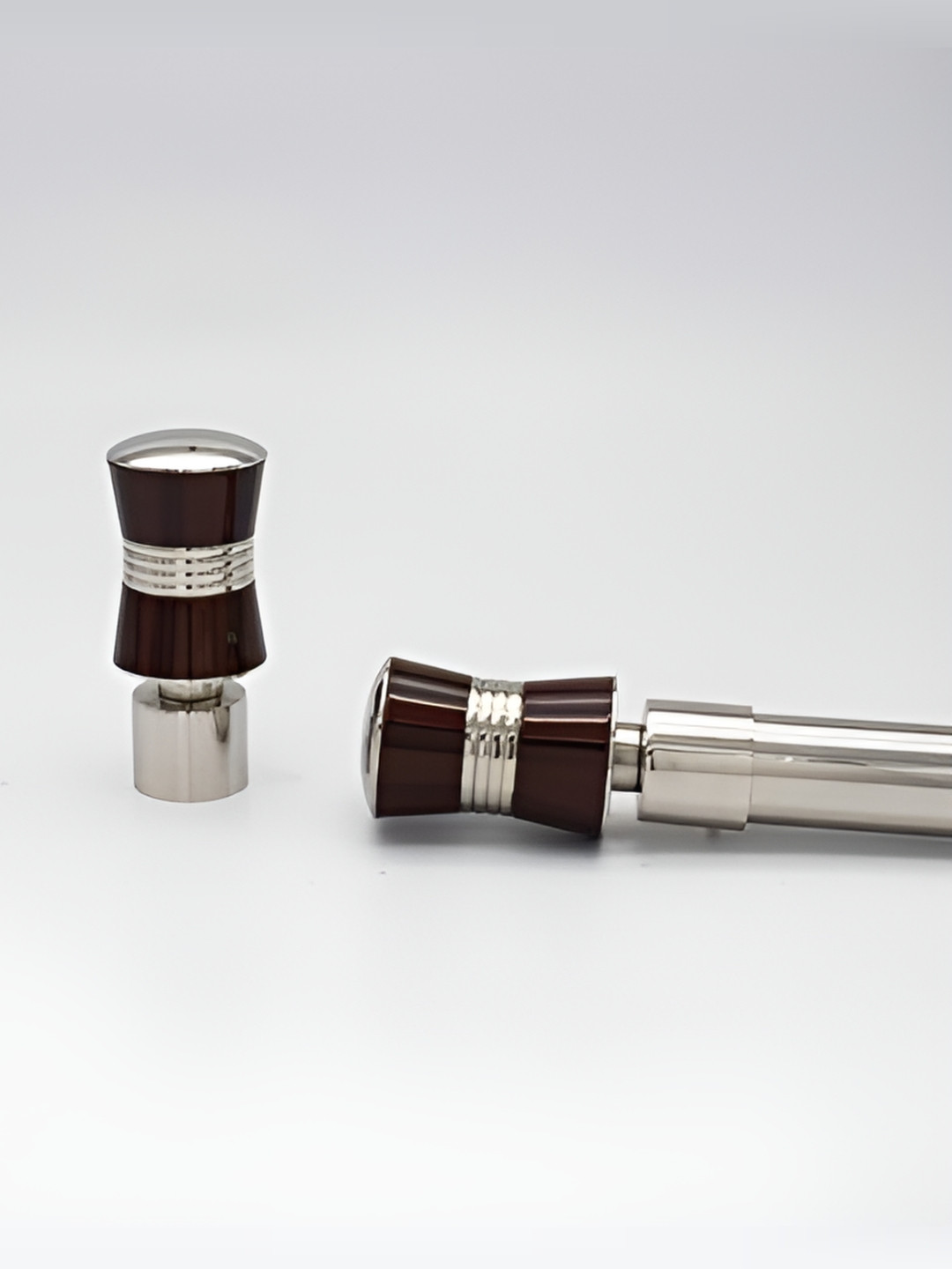 Rab 2 Pieces Brown Metal Rod Rail Brackets