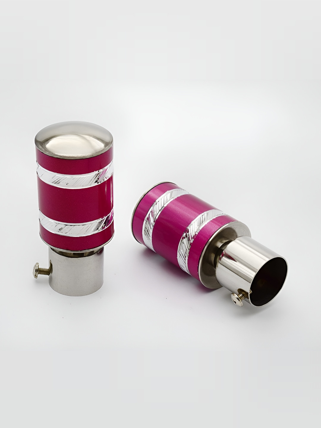 Rab Pink 2 Pieces Metal Rod Rail Brackets