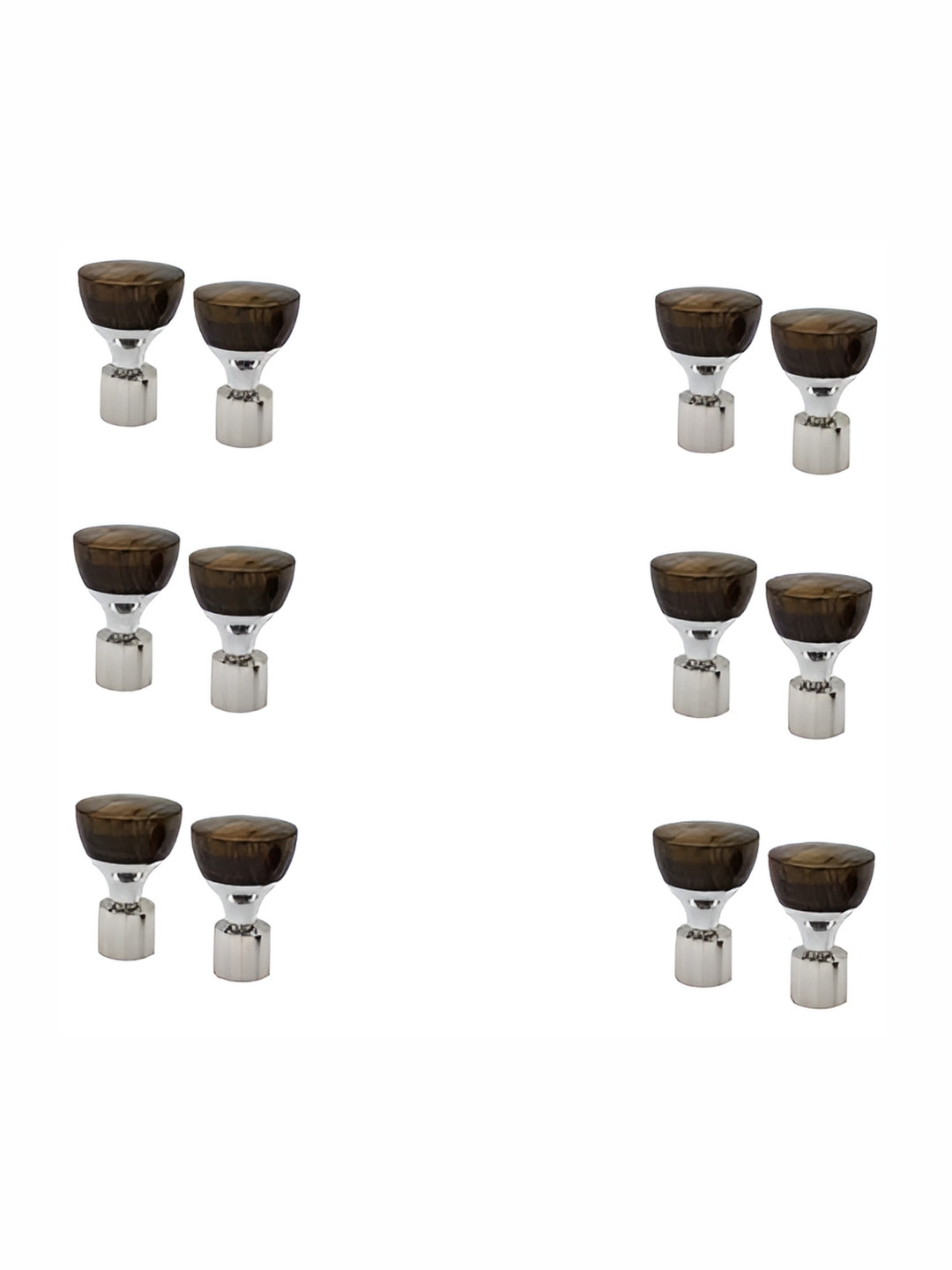 Rab Brown 12 Piecs Metal Rod Rail Brackets