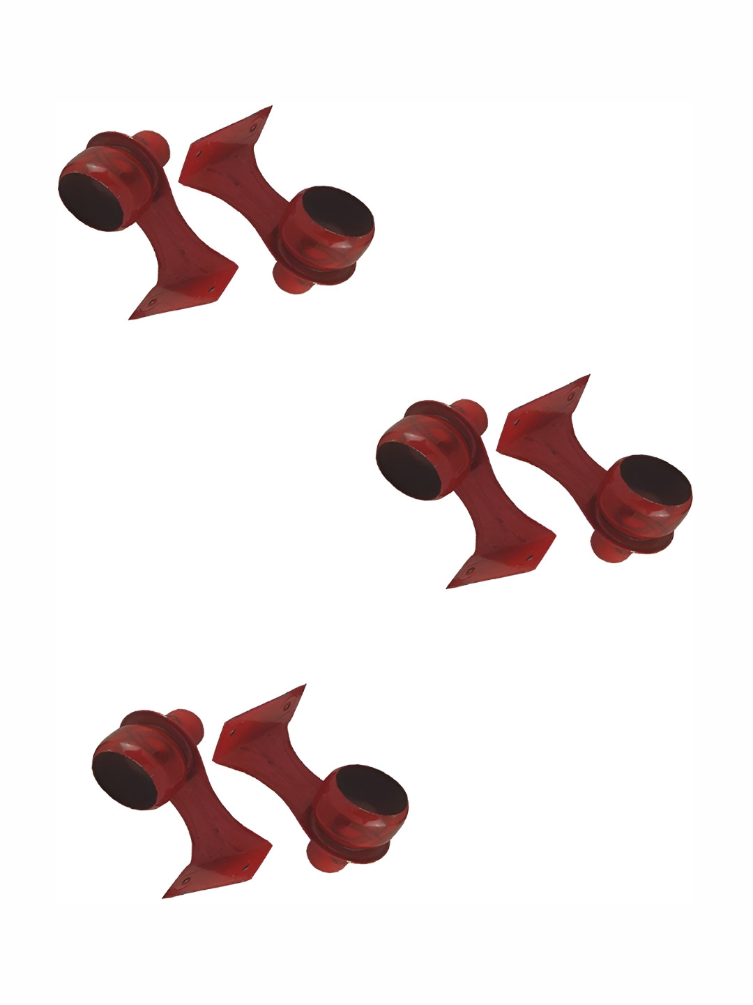 Rab Marron 6 Pcs Rod Rail Metal Bracket