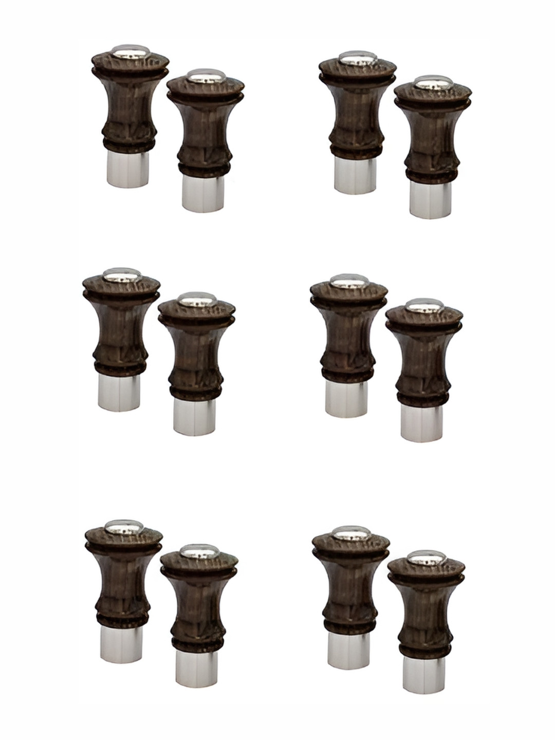 Rab Brown 12 Pieces Rod Rail Brackets