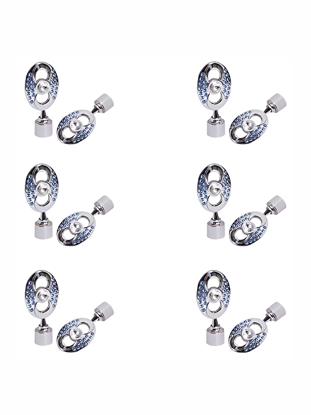 Rab Grey & Blue 12 Pieces Metal Rust Proof Bracket & Hooks