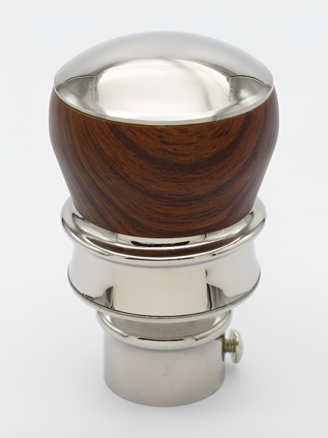 Rab Silver Toned & Brown 2 Pieces Rod Rails Stainless Steel Brackets