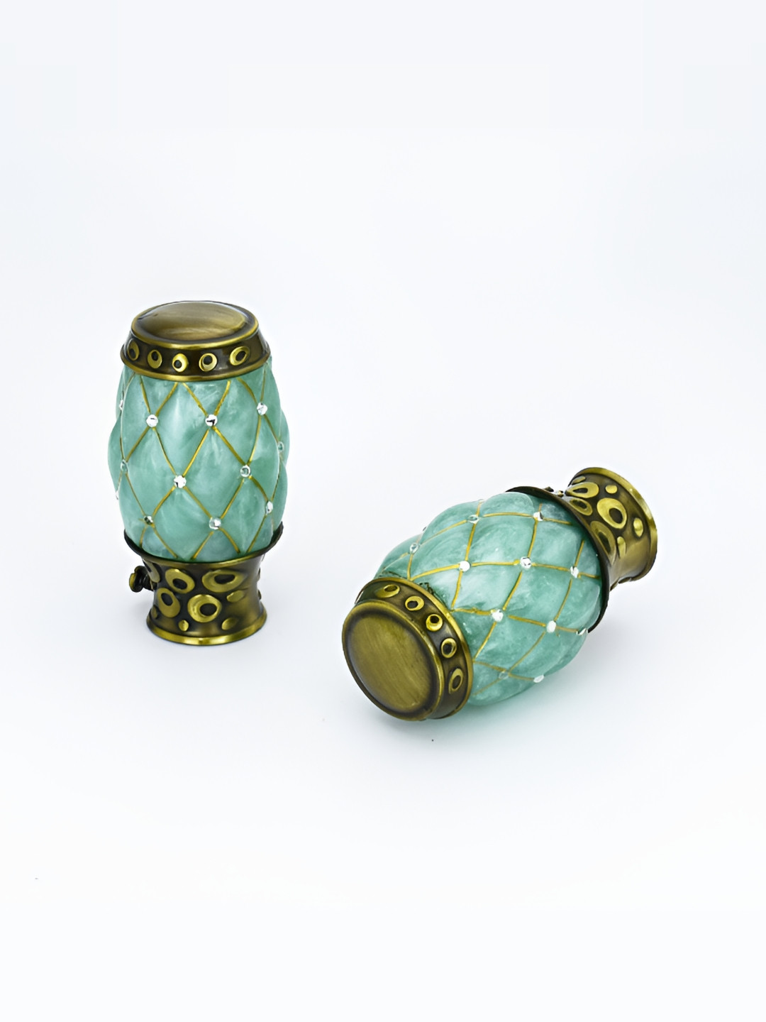 Rab Green 2 Pieces Resin Rod Rails Brackets