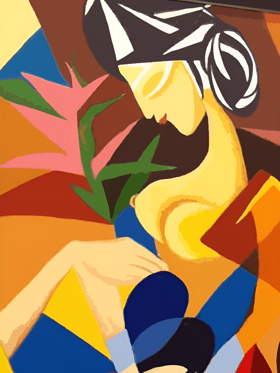 Adventures India Yellow & Blue 1 PieceWooden Wall Art