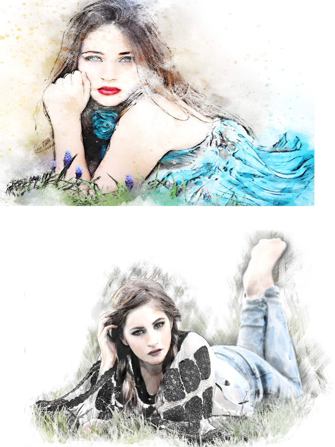 AdventuresIndia Wood 2 Piece Wall Rectangle Paintings Wall Art -17 x 23In