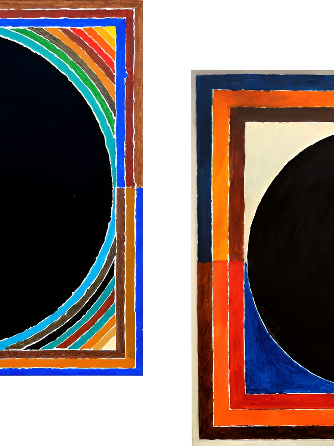 AdventuresIndia Wood 2 Piece Wall Rectangle Paintings Wall Art - 14.9 x 1.1In
