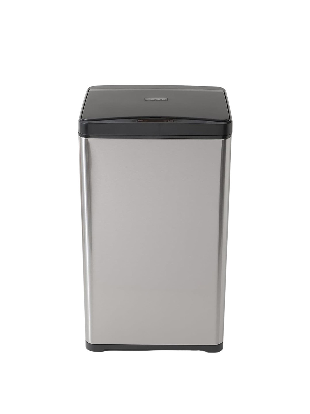 Kuber Industries Silver Stainless Steel Rectangular Sensor Dustbins
