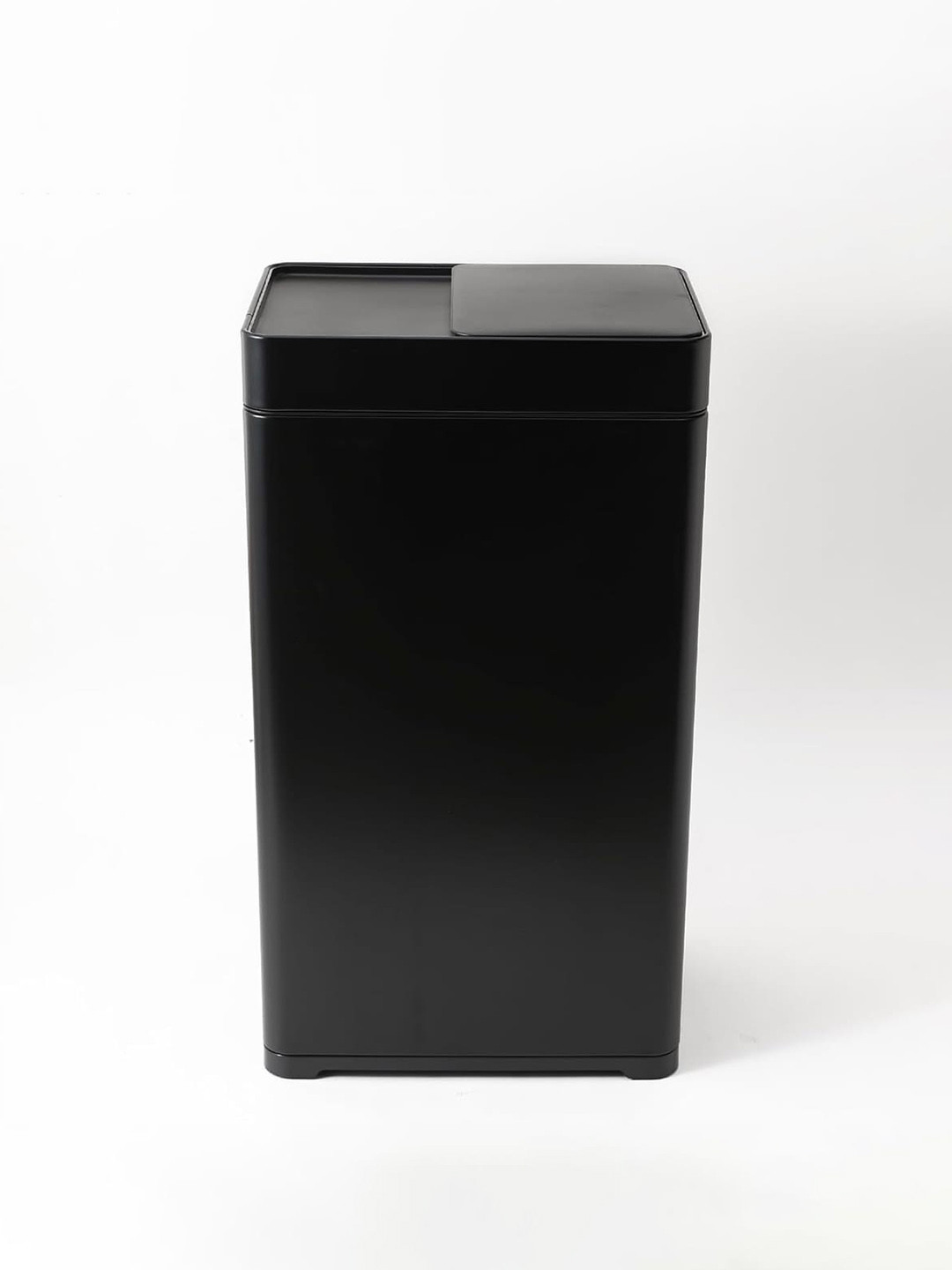 Kuber Industries Black Stainless Steel Sliding Big Sensor Dustbins 42 L