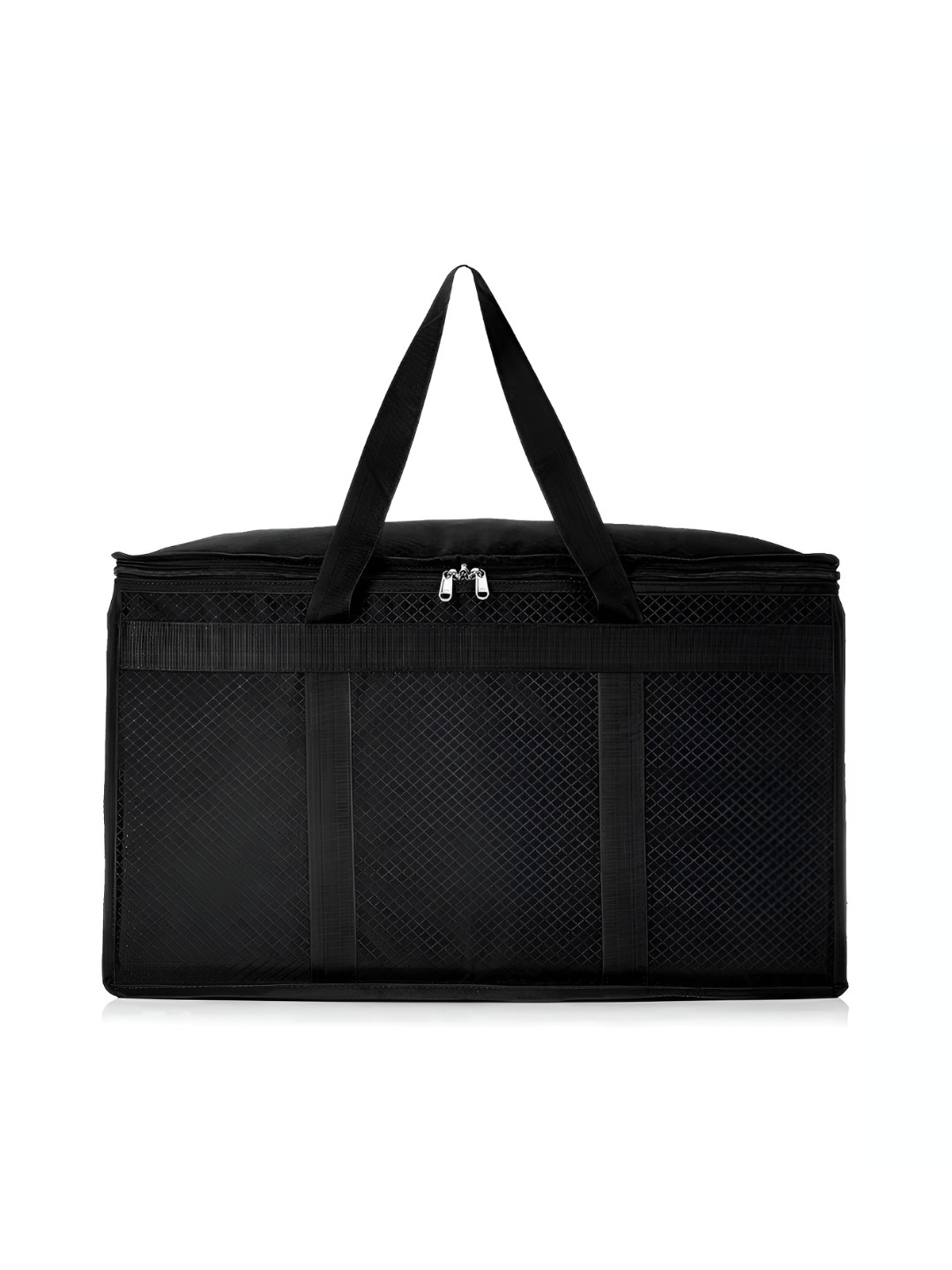 Kuber Industries Black Reusable Storage Bag for Clothes